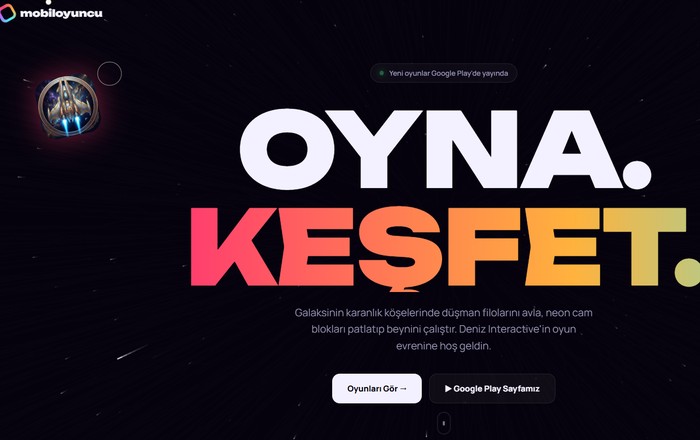 Mobiloyuncu — Deniz Interactive oyunları