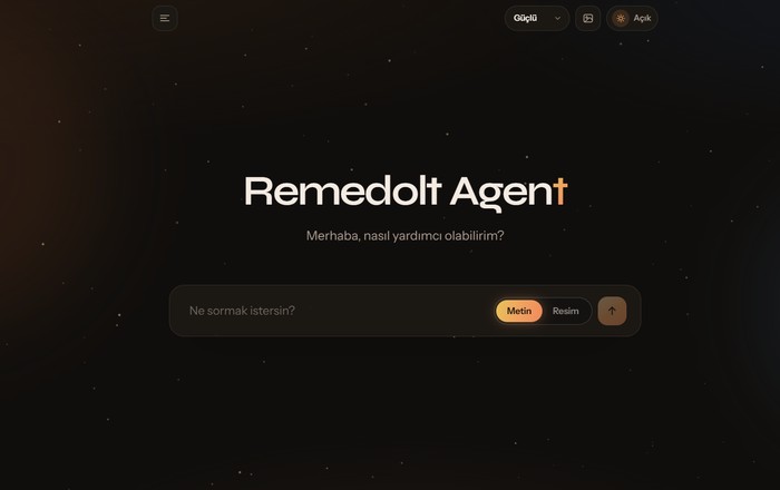Remedolt Agent — sohbet ekranı